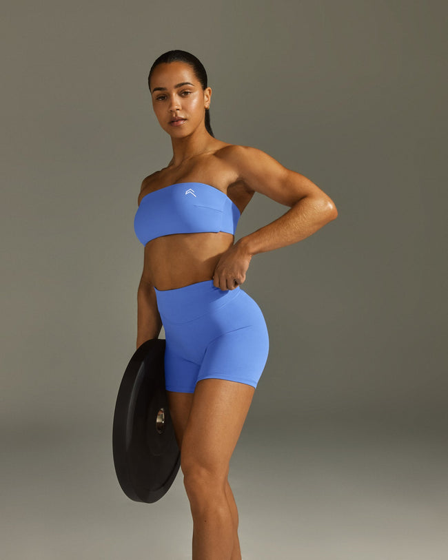 Unified Micro Bandeau Bralette | Glaucous Blue