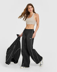 Mellow™ Rib Square Neck Bra | Cloud Grey