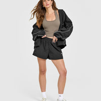 Mellow™ Rib Square Neck Mid Vest with Built in Bra Shelf | Moss Brown