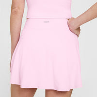 SoftMotion™ Skort with White Logo | Chalk Pink