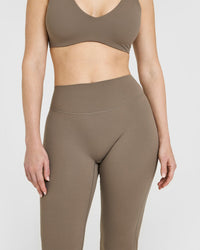 SoftMotion™ Flared Bottoms with White Logo | Moss Brown
