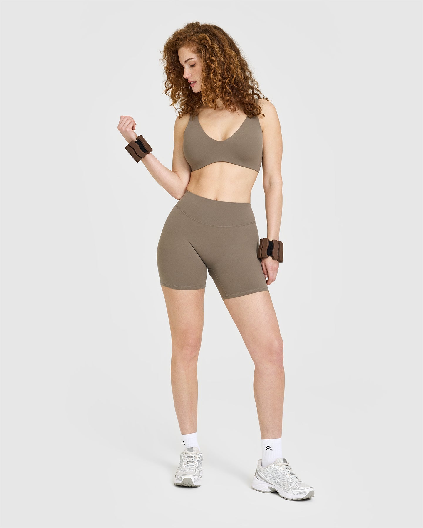 SoftMotion™ Shorts 6" with White Logo | Moss Brown