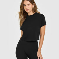 Cotton Relaxed T-Shirt | Black