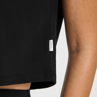 Cotton Relaxed T-Shirt | Black