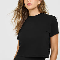 Cotton Relaxed T-Shirt | Black