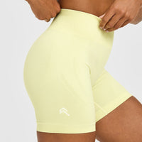 EnhanceLift™ Seamless Shorts | Pastel Yellow