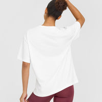 Oversized Oner Graphic T-Shirt | White