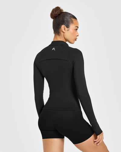 Unified Pocket Jacket White Logo | Black