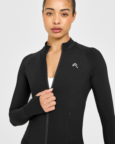 Unified Pocket Jacket White Logo | Black