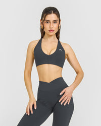 Unified Micro Bralette | Coal