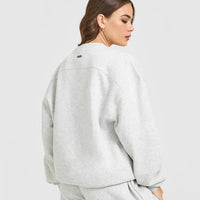 Foundations Crew Neck Sweatshirt | Light Grey Marl