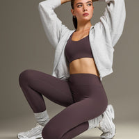 SoftMotion™ High Waisted Leggings | Dark Umber Brown