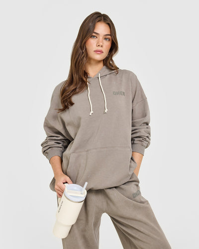 Raw Lounge Oversized Hoodie | Washed Minky
