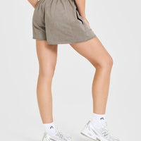 Raw Lounge Oversized Shorts | Washed Minky