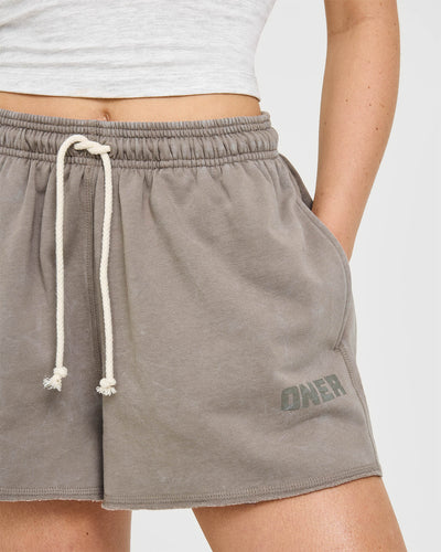 Raw Lounge Oversized Shorts | Washed Minky