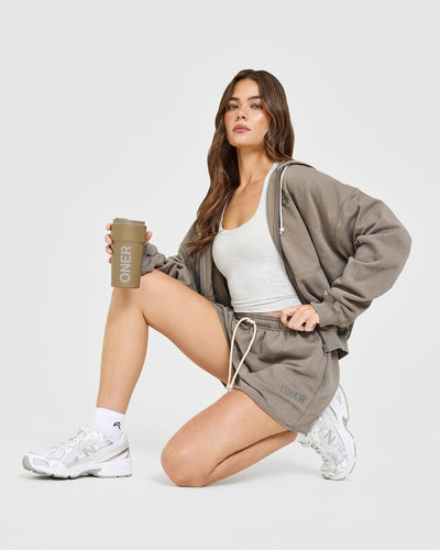 Raw Lounge Oversized Shorts | Washed Minky