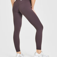 SoftMotion™ High Waisted Leggings | Dark Umber Brown