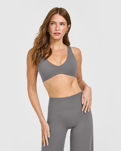 SoftMotion™ Scoop Back Bralette | Ash Grey