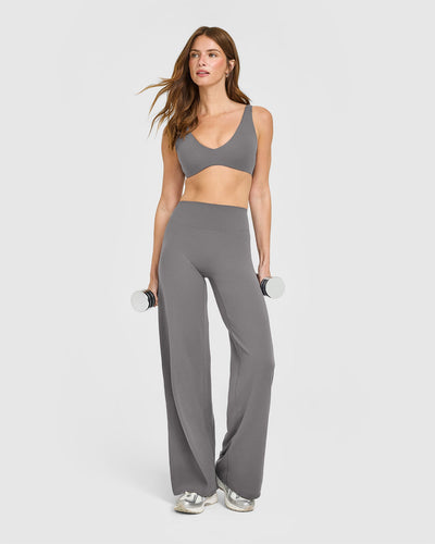 SoftMotion™ Scoop Back Bralette | Ash Grey