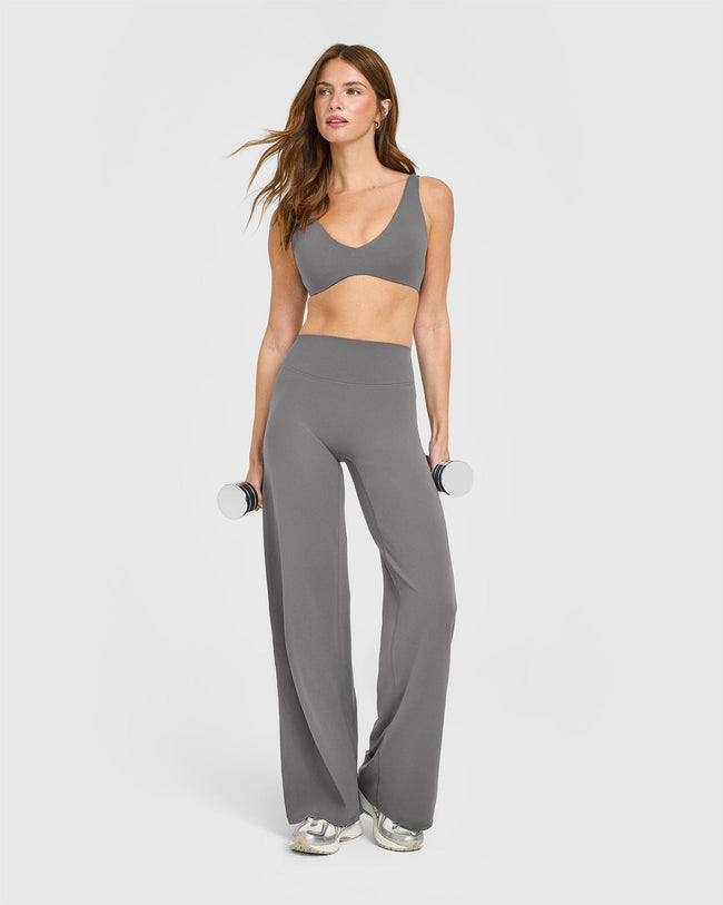 SoftMotion™ Scoop Back Bralette | Ash Grey