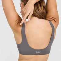 SoftMotion™ Scoop Back Bralette | Ash Grey