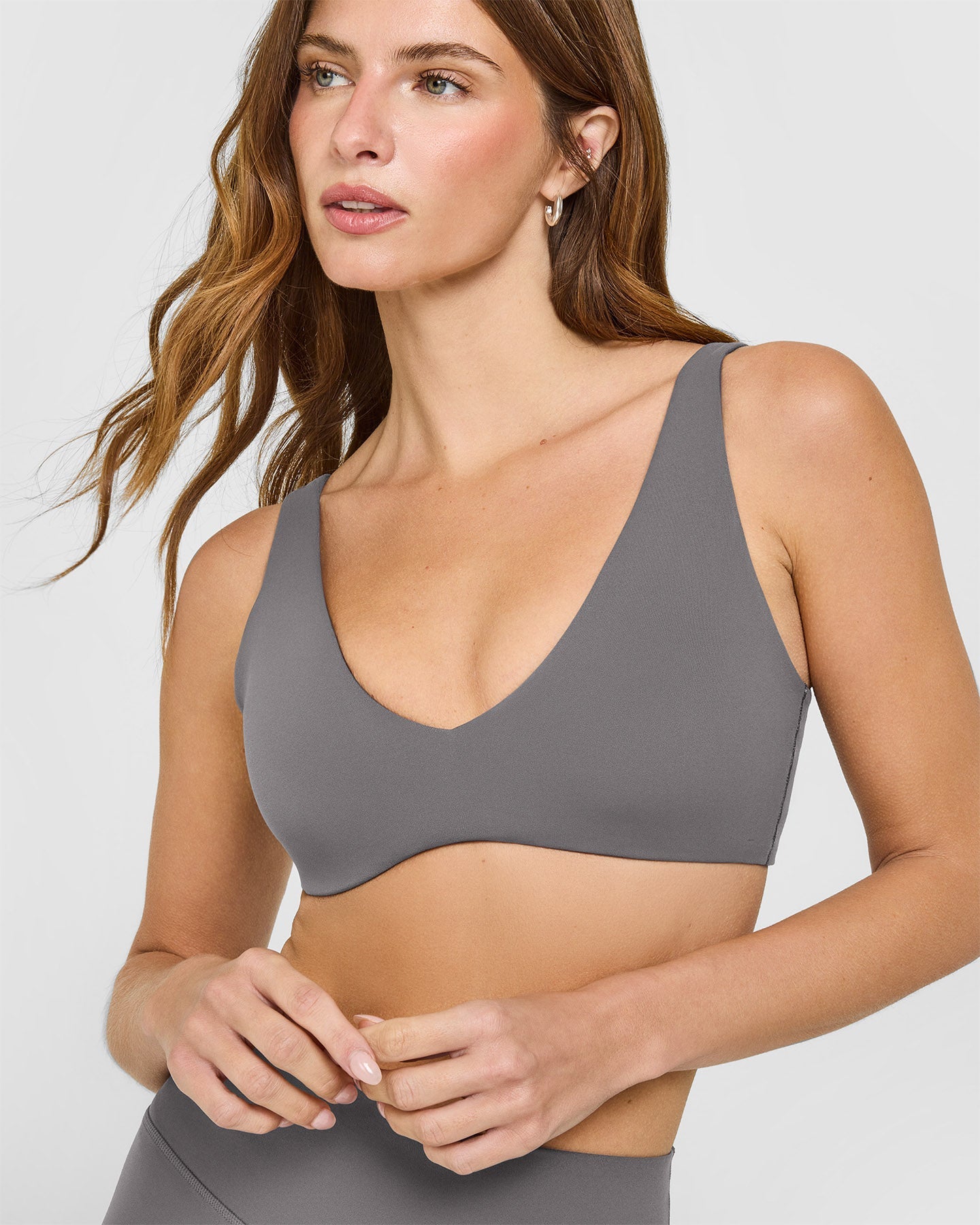 SoftMotion™ Scoop Back Bralette | Ash Grey