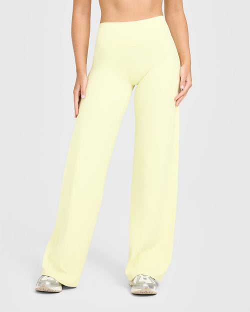 Oner Modal SoftMotion™ Straight Leg Bottoms | Pastel Yellow