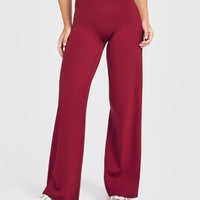 SoftMotion™ Straight Leg Bottoms | Ruby Red