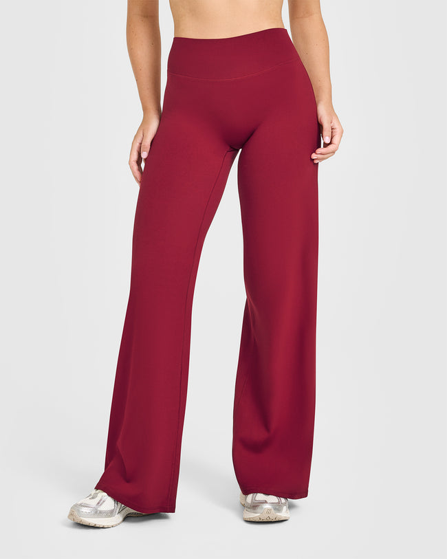 SoftMotion™ Straight Leg Bottoms | Ruby Red