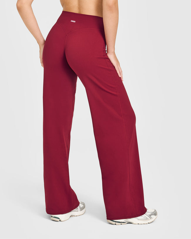 SoftMotion™ Straight Leg Bottoms | Ruby Red
