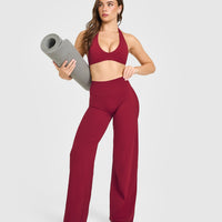 SoftMotion™ Straight Leg Bottoms | Ruby Red