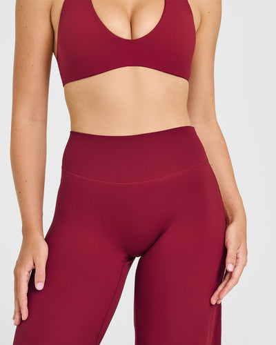 SoftMotion™ Straight Leg Bottoms | Ruby Red