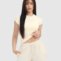 Cotton Icon Mid T-Shirt | Off White