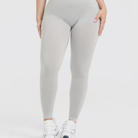 Effortless Seamless Leggings | Light Grey Marl