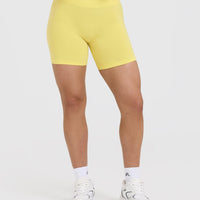 Effortless Seamless Shorts | Lemon Yellow