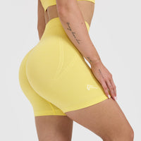 Effortless Seamless Shorts | Lemon Yellow