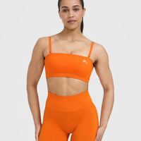 Everyday Bandeau Bralette | Flame Orange