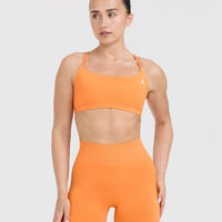 Everyday Cross Over Bralette | Apricot Orange