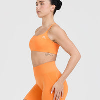 Everyday Cross Over Bralette | Apricot Orange