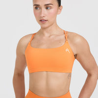 Everyday Cross Over Bralette | Apricot Orange