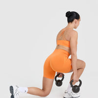 Everyday Cross Over Bralette | Apricot Orange