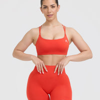 Everyday Cross Over Bralette | Charged Orange