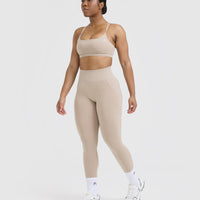 Everyday Cross Over Bralette | Mushroom Brown