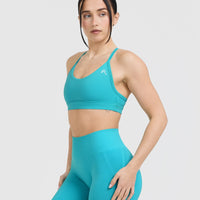 Everyday Sports Bra | Aqua Blue