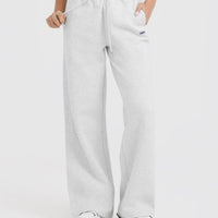 Foundations Straight Leg Joggers | Light Grey Marl