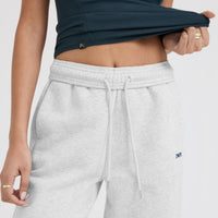 Foundations Straight Leg Joggers | Light Grey Marl