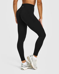 Unified High Waisted Pocket Leggings | Black