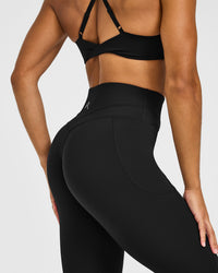 Unified High Waisted Pocket Leggings | Black