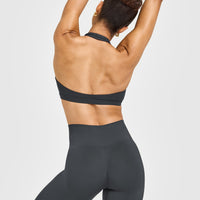 EasyLift™ Halter Bralette | Coal