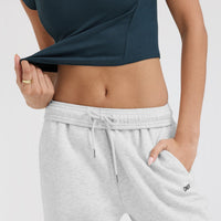 Mellow™ Rib Mid Mock Neck T-Shirt | Oil Blue